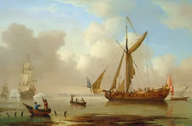 Königliche Yacht vor Anker